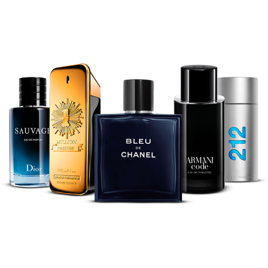 Комплект 5 парфюма   – Sauvage, 1 Million, Bleu de Chanel, Armani Code и 212 Men  [100 ml всеки]