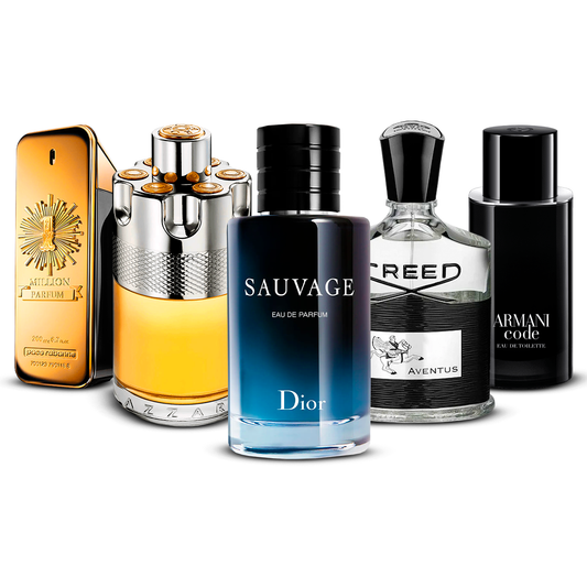 Комплект 5 парфюма  – 1 Million, Azzaro Wanted, Sauvage, Creed Aventus и Armani Code  [100 ml всеки]