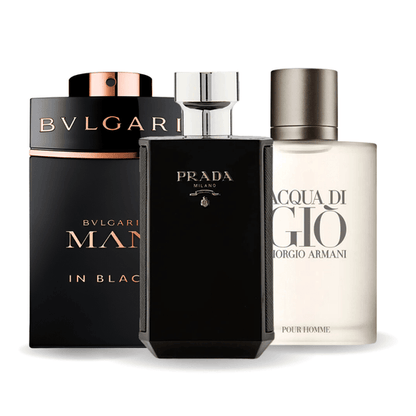 Комплект 3 парфюма | Bvlgari In Black, Giorgio Armani Acqua Di Gio, L'Homme Prada Intense 100 ml