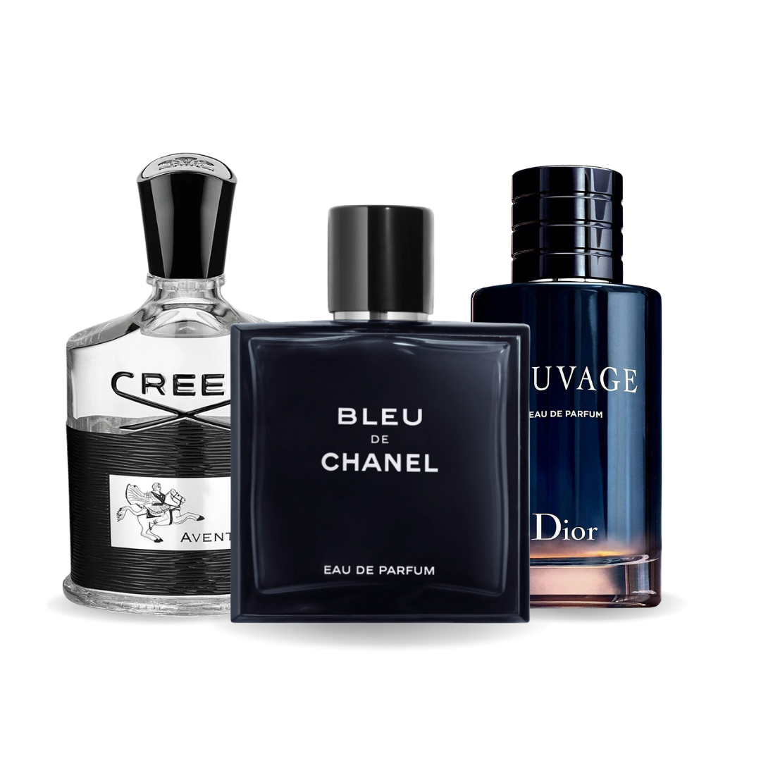 Комплект 3 парфюма | Creed Aventus, Bleu de Chanel, Dior Sauvage 100 ml