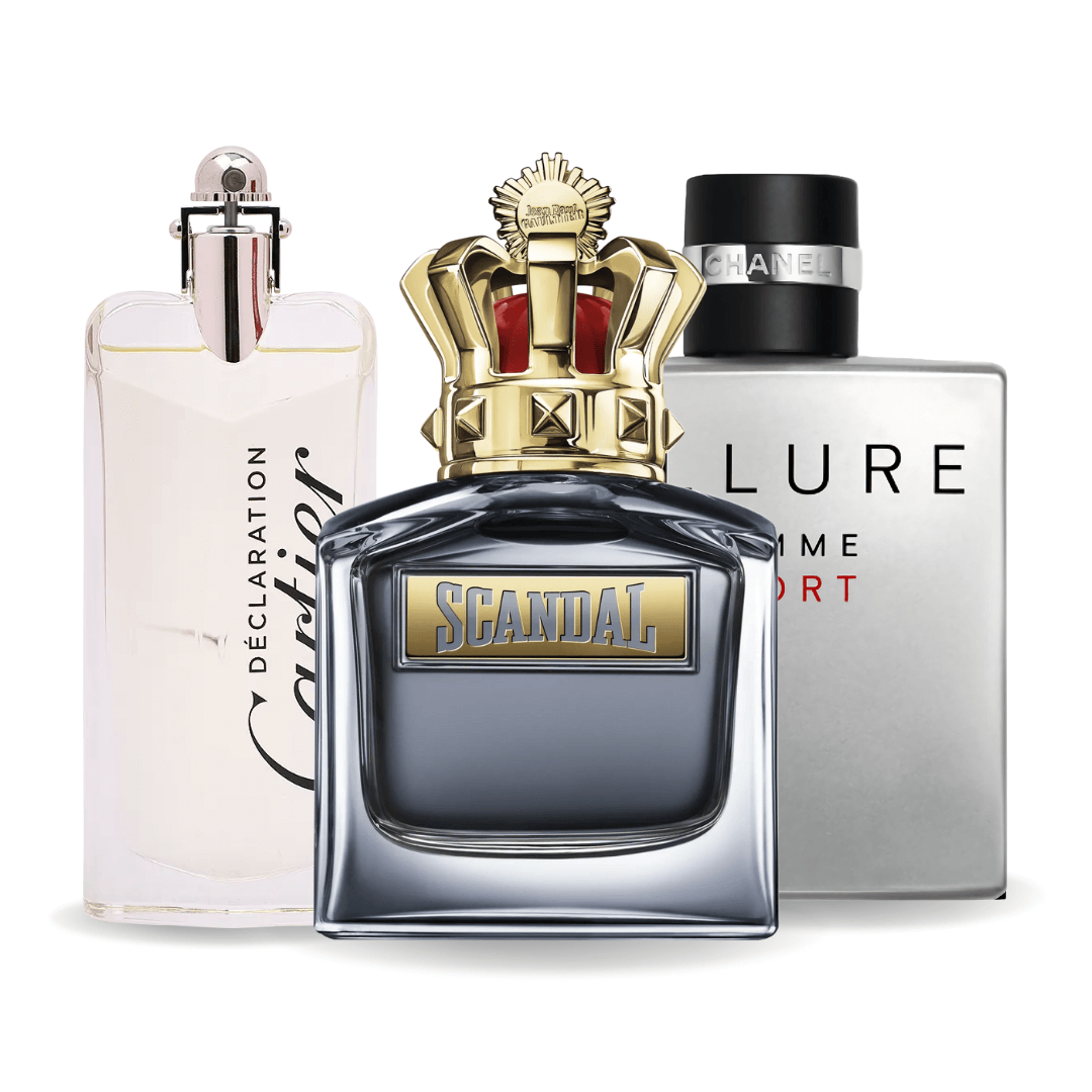 Комплект 3 парфюма | Allure Homme Sports, Jean Paul Gaultier Scandal, Cartier Declaration 100 ml