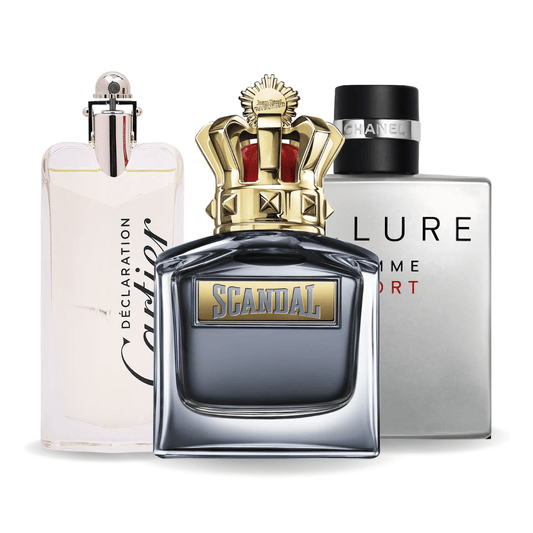Комплект 3 парфюма | Allure Homme Sports, Jean Paul Gaultier Scandal, Cartier Declaration 100 ml