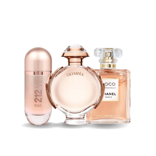 Комплект 3 парфюма | 212 VIP ROSÉ, OLYMPÉA, COCO MADEMOISELLE 100 ml