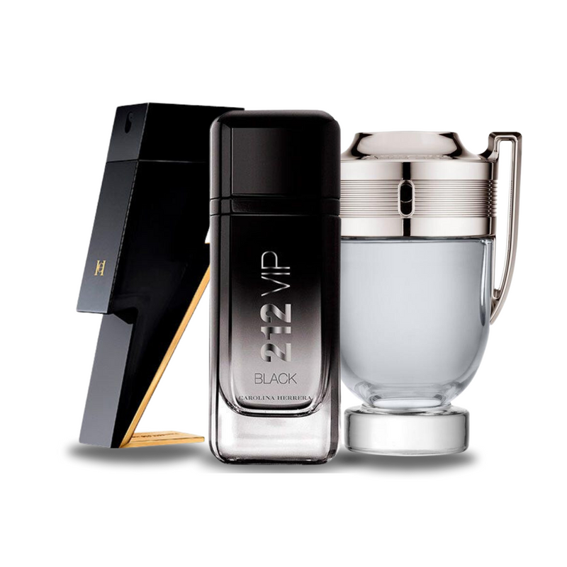 Комплект 3 парфюма | BAD BOY, 212 VIP BLACK, Paco Rabanne INVICTUS 100 ml