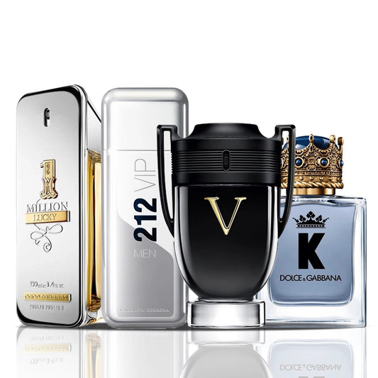 Комплект 4 парфюма | 1 Million Lucky + 212 VIP Men + Invictus Victory + Dolce & Gabbana K 100 ml